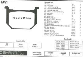 Marshall Racing Disc Brake Pads MP51 FA51