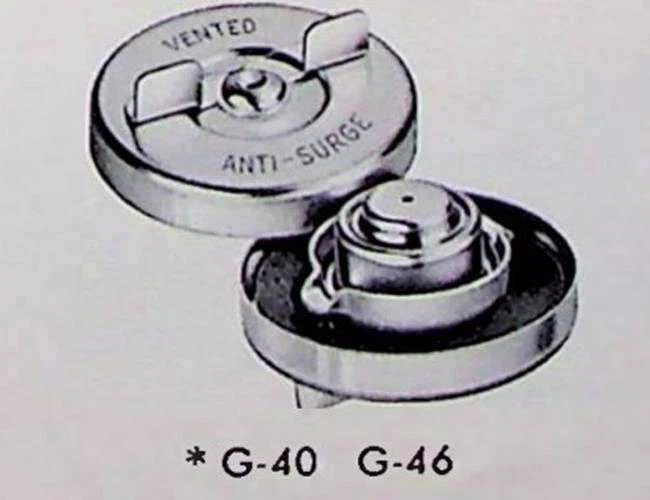 Oldsmobile 1961 Stant tapa del tanque de gasolina G-46 a prueba de sobretensiones (ver descripción) Foto 4 de 4