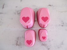 Heart Shaped Craft Paper Punches 1", 1 1/2", 2", 2 1/2" by Little Windows