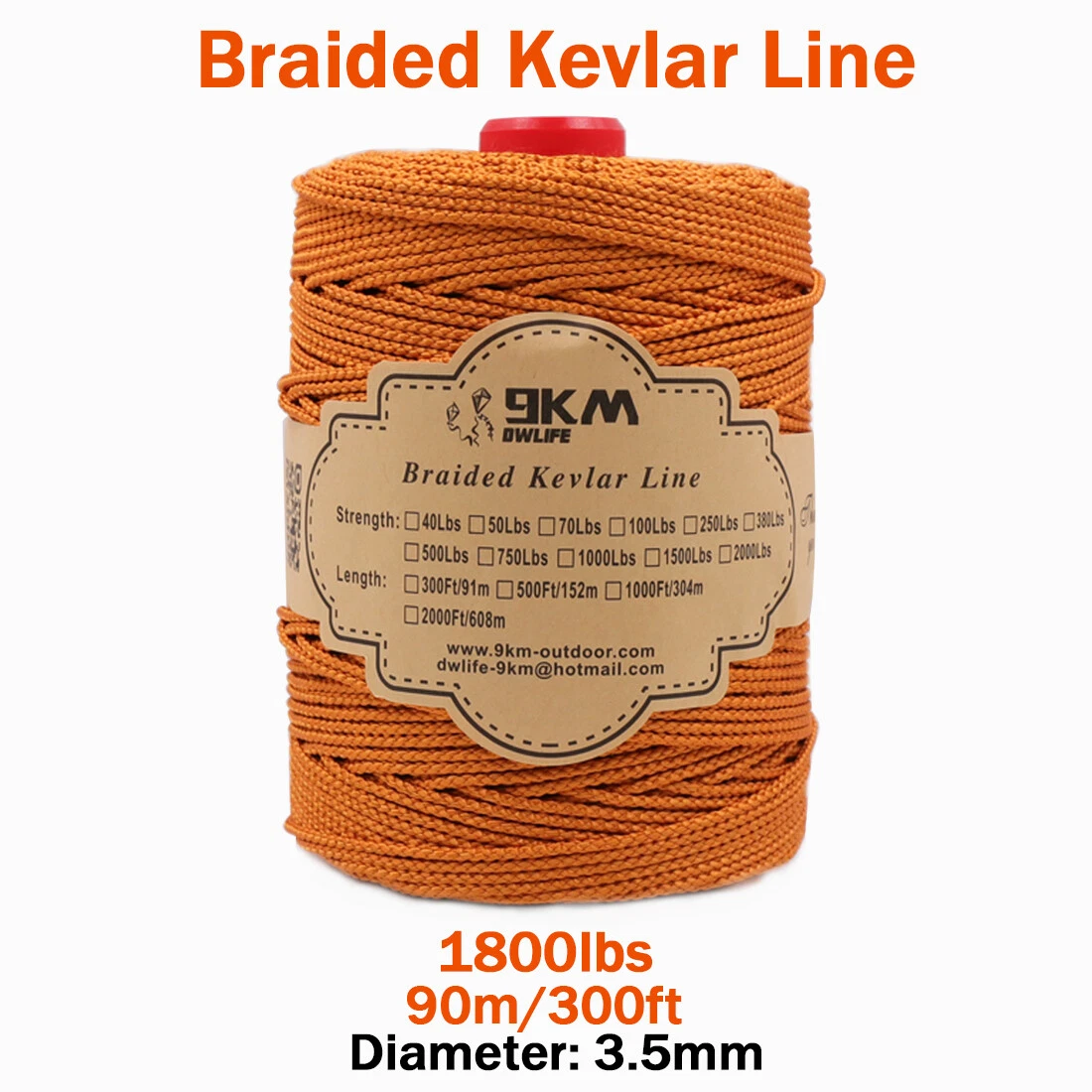 1800Lb 300ft 3.5mm