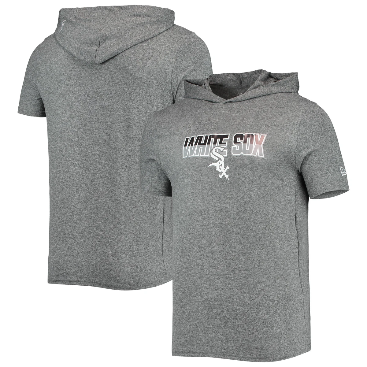 Men's New Era Heathered Gray Chicago White Sox Hoodie T-Shirt | eBay