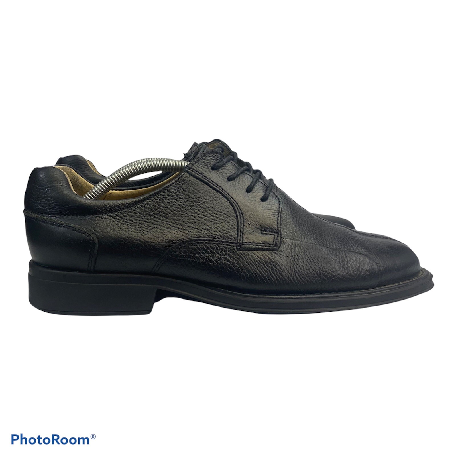 SAOLA Belvedere "Bay Bridge" Nero PELLE OXFORDS SUOLA GOMMA Scarpe Uomo Taglia 10 5D