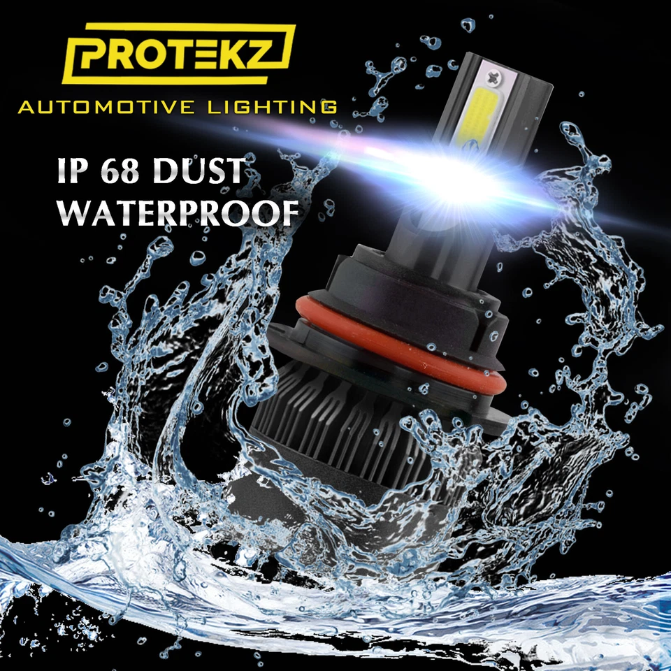 H13 9008 Kit de faros LED 6000K bombillas para Ford F150 2004-2014 haz alto y bajo Foto 4 de 4