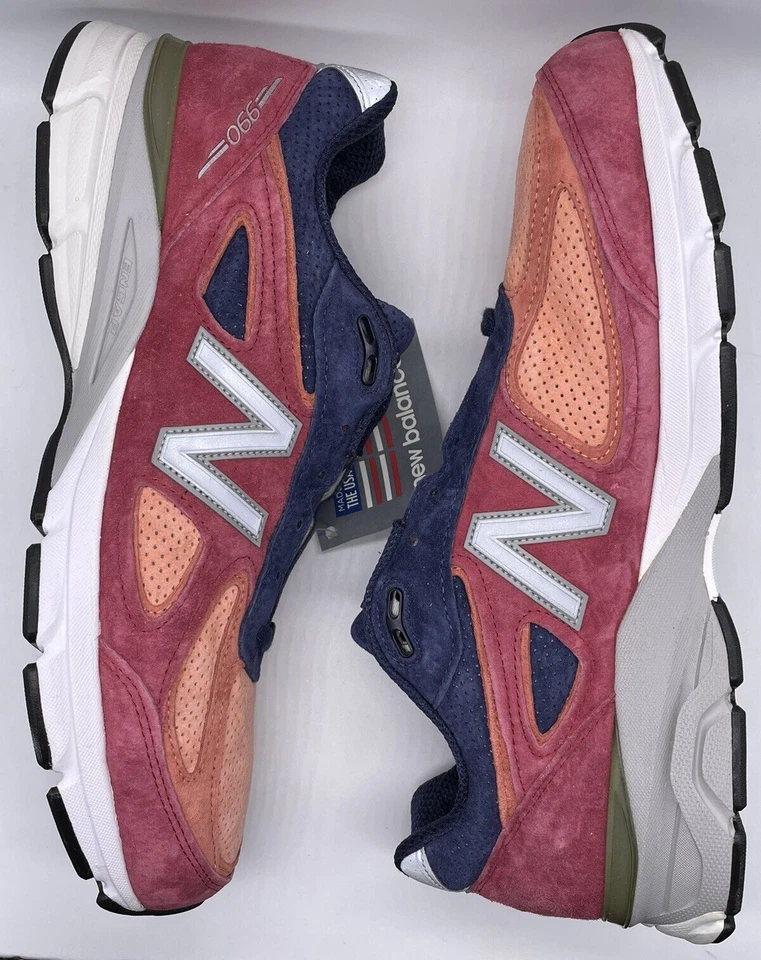 New Balance Mens 990v4 Made In USA Copper Rose M990CP4 Size 13 D NWOB Suede Run - Image 2 of 4