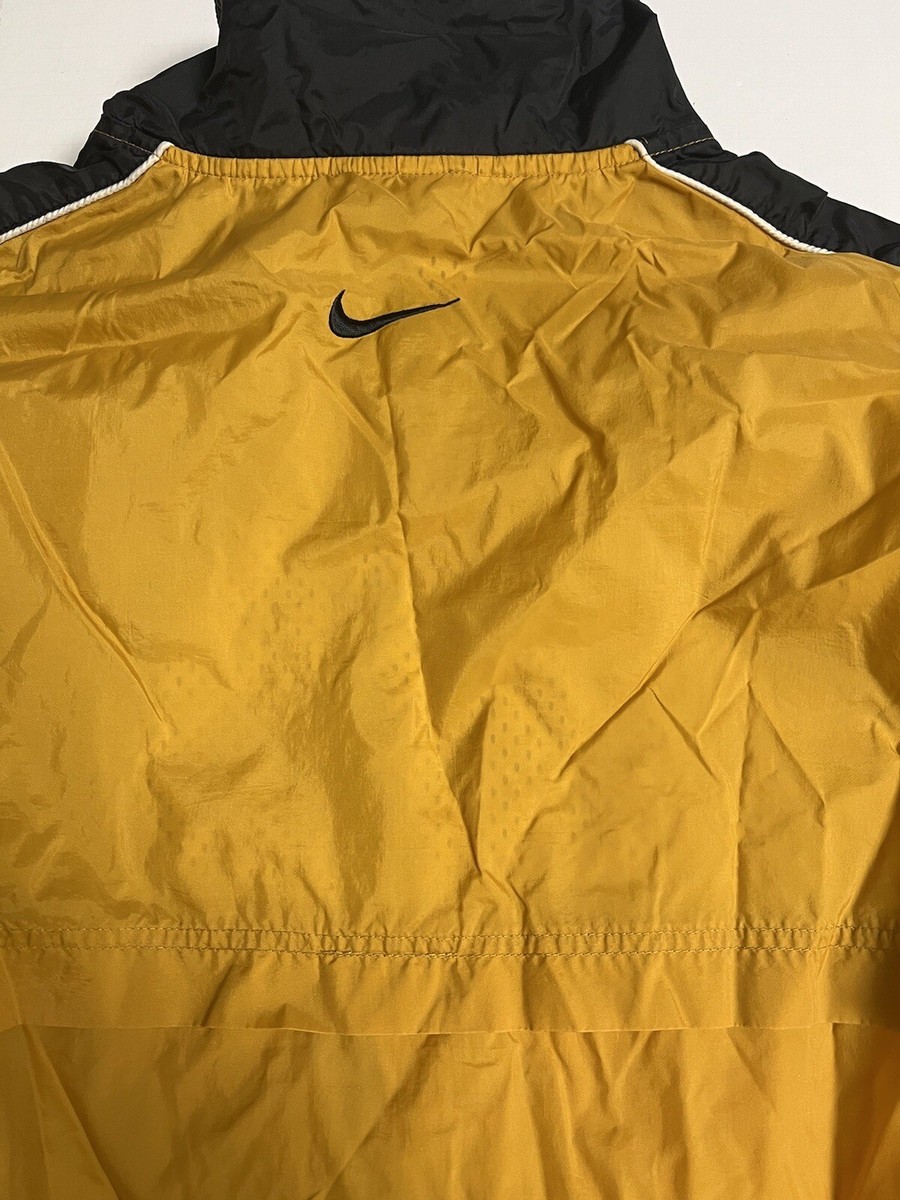 Vintage Nike Jacket Mens 2XL XXL Full Zip Nylon Yellow
