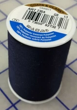 Navy Coats & Clark All Purpose Thread 400 Yard Spool - Various Quantity Options