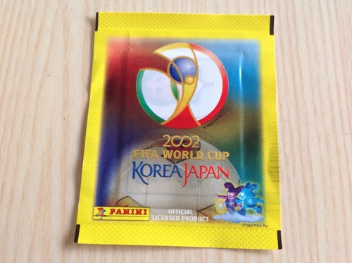BUSTINA SIGILLATA FIGURINE CALCIATORI PANINI MONDIALI KOREA JAPAN 2002