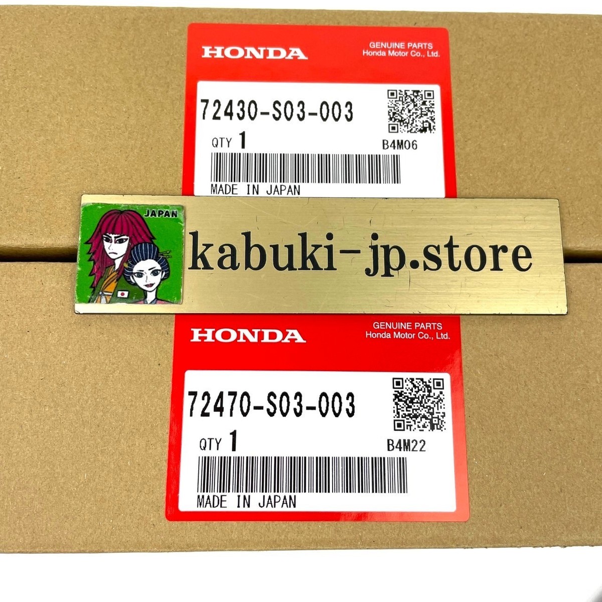 HONDA Genuine CIVIC EK4 EK9 Door Garnish Sash Pillar Sash Set Oem