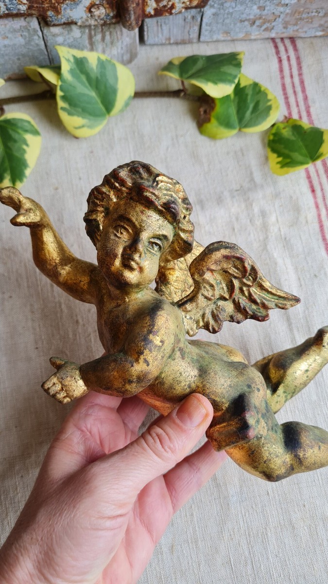ANCIENNE APPLIQUE MURALE en bronze avec sa tulipe Art Deco f a EUR 34,90 - FR