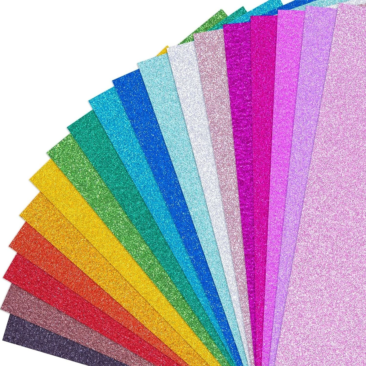 Koogel Glitter Cardstock Paper 36 Sheets Sparkly Paper A4 Medium