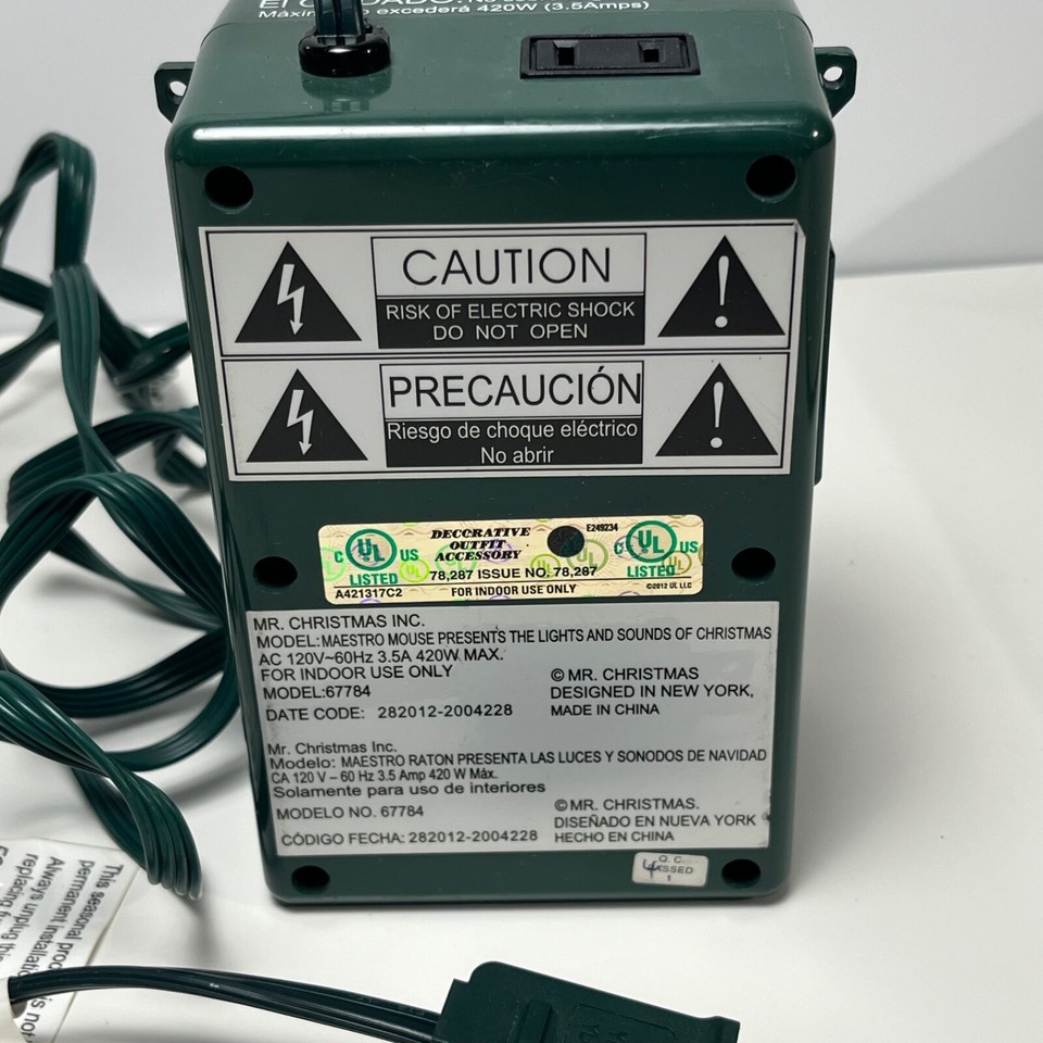 Hello Mr Christmas Maestro Mouse Presents The Lights And Sounds Of