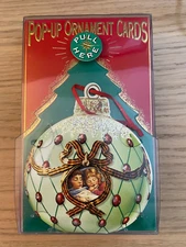 Vintage POP SHOTS Christmas Ornament 3D Pop-Up Greeting Cards box of 6