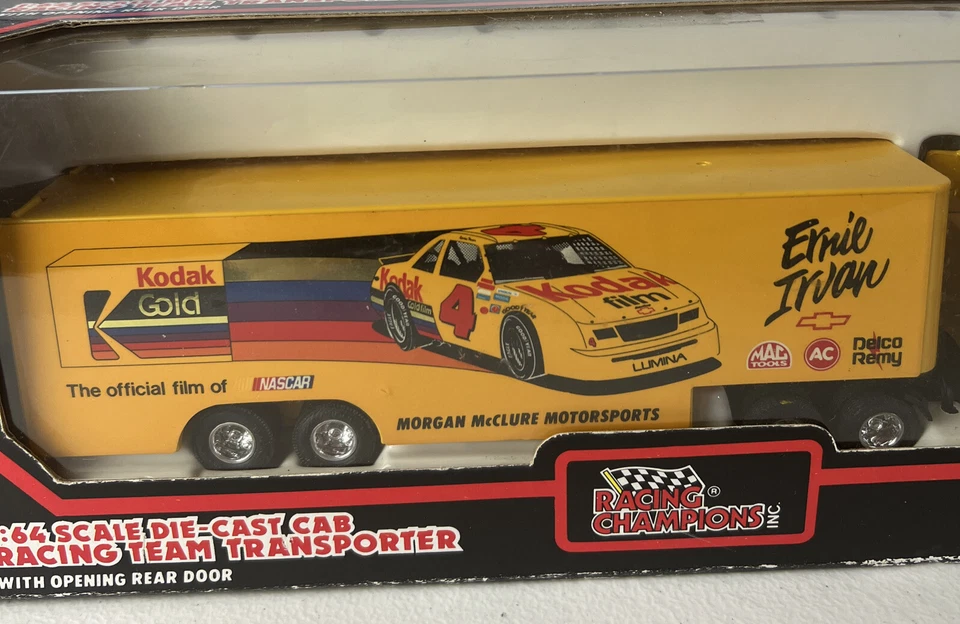 1992 Racing Champions Ernie Irvan Kodak Gold Team Transporter 1:64 Die Cast - Image 4 of 4