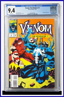 Venom The Madness #2 CGC Graded 9.4 Marvel December 1993 White