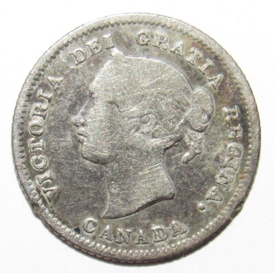 Canada 1880 H 5 Cents KM# 2 FINE (I98)