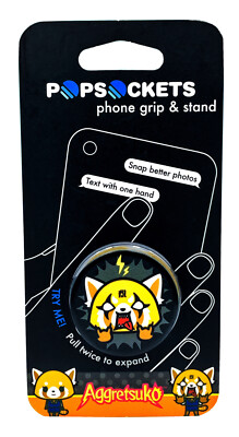 Panda Pop Socket PopSockets Sanrio Aggretsuko Shocked Red Panda Japan Anime Pop Socket ...