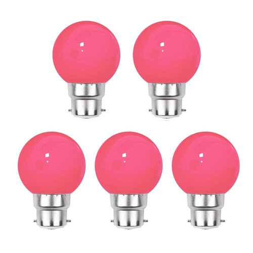 5pcs 3W B22 E27 G45 LED Coloured Bulbs Garden Party Wedding Fairy Festoon Lights - Picture 17 of 28