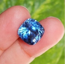 Flawless Blue Ceylon Sapphire Cushion 9-11 Ct Natural Certified Loose Gemstone