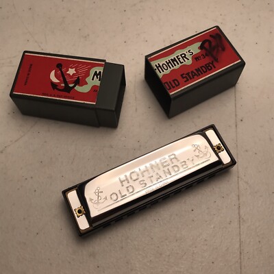 M. Hohner Harmonica Old Standby No. 34B Key of Bb | eBay