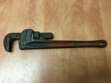 Vintage RIDGID Ridge Tool 18" Heavy Duty Straight Pipe Wrench USA