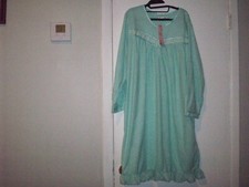 Casual Nights Women's Long Sleeve Micro Fleece Cozy Floral Night Gown