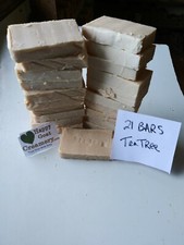 21 BARS TEA TREE GOAT MILK SOAP VEGETABLE OIL DYE FREE HAPPY GOAT CREAMERY CHEA