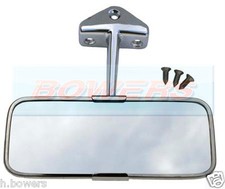 CLASSIC AUSTIN MINI STAINLESS STEEL CHROME INTERIOR REAR VIEW MIRROR