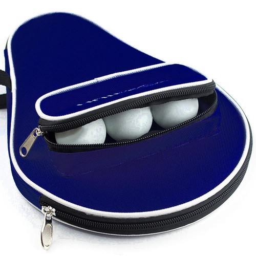 Table Tennis Bat Cover Paddle Case Bag Ping Pong Racket Cases Zipper Ball Pocket - Picture 4 of 10