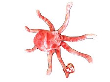 2000 TY BEANIE BABIES WIGGLY THE OCTOPUS