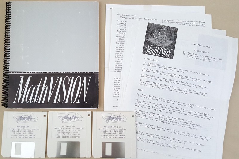 MathVISION v2.02 ©1990 by Seven Seas Software for Commodore Amiga