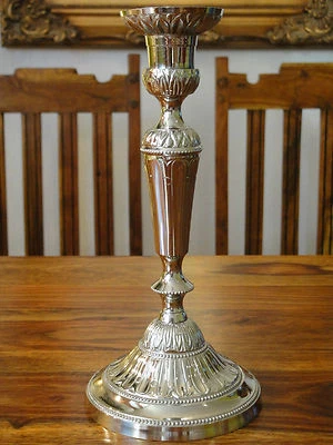 Kerzenständer Jugendstil Silber Kerzenleuchter Antik Kerzenhalter Barock Edel - Bild 1 von 4