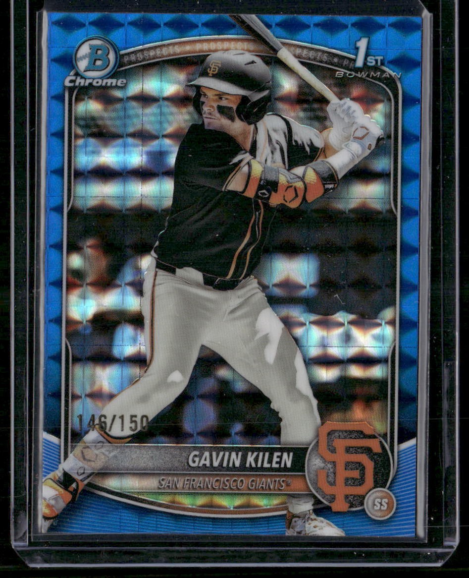 2025 Bowman Draft #BDC-40 Gavin Kilen Chrome Blue Geometric /150