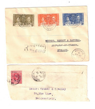 SEYCHELLES 1919/37  Piece & Cover     (2 items)