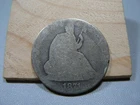 1871-CC Seated Liberty Half Dollar AG to Fair w/Graffiti Key Date