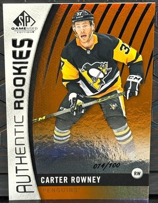 2017-18 SP Game Used Hockey #174 Carter Rowney Orange Rainbow #074/100