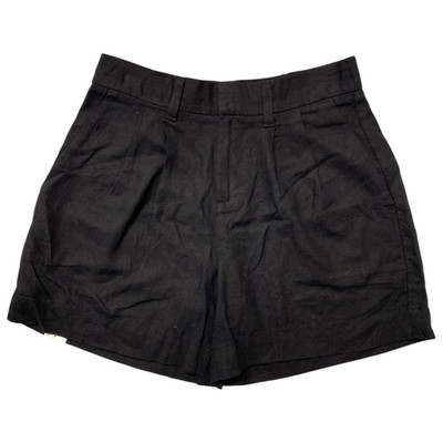 Express Women's High Waisted Pockets Soft Linen Short