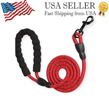 5 FT Dog Lead Leash Service Nylon Reflective Rope For Dog Puppy Training/Walking