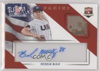 2015 Panini USA Baseball Jersey Signatures 97/99 Brendan McKay #15 Auto 0p6r