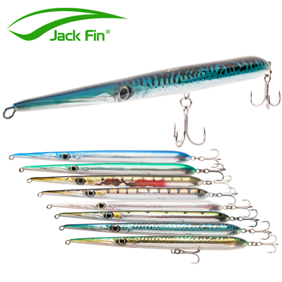 fish lure with fins Jack Fin Pelagus 200 Floating Stick Bait balanced fall right out of the packno added weight required Lunker City Fin-S Fish Soft