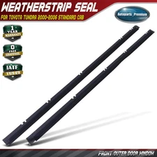 2x Front Outer Door Window Belt Weatherstrip Seal for Toyota Tundra Standard Cab