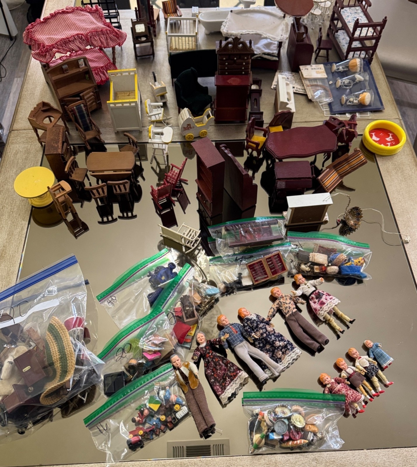 Lundby Stockholm Dollhouse Furniture Figurine Lot Of Over 500 Piece Vtg 1970s