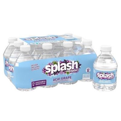 Refreshing Acai Grape Flavored Water - 12 Pack of 8 Oz Bottles with Zero Sugar