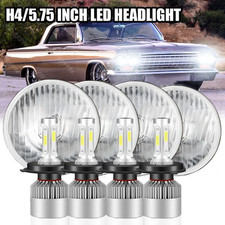 4pcs 5 34 5.75 Headlights Hi-lo Sealed Beam For Chevy Impala El Camino