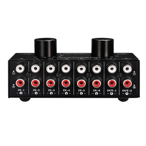 Umschalter 6 in 2 Out oder 2 in 6 Out KopfhöRer-Lautsprecher-Umschalter To7627 - Afbeelding 4 van 6