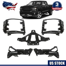 For 2016-2018 Chevrolet Silverado 1500 Front Bumper Support & Mount Bracket Set