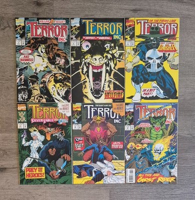 TERROR INC. Comic Books #'s 1, 2, 7, 11, 12, 13 Marvel Comics