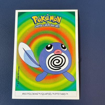 #60 Quapsel  Dunkin Boomer Sticker Pokemon Karte Jahr 2000 Pokémon Card Vintage