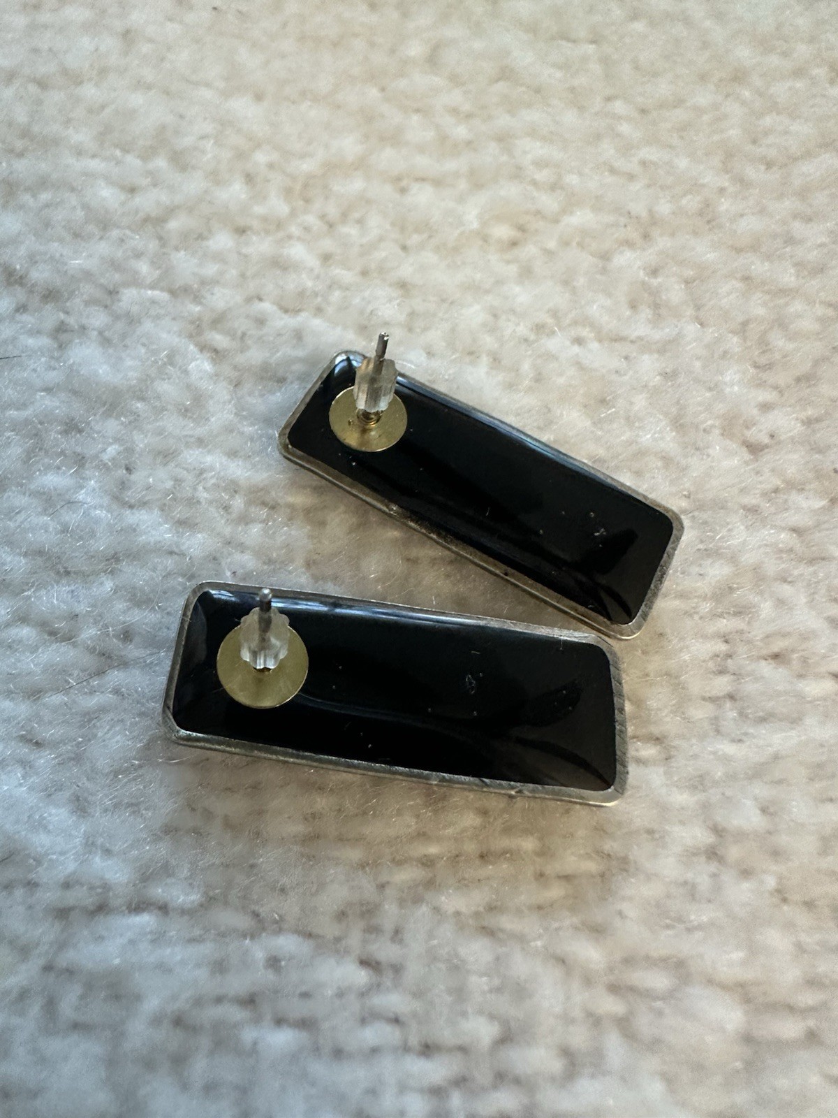 Pressed Flower Rectangular Resin Earrings - image 5