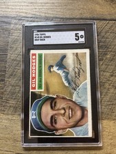 SGC 5 1956 Topps Gil Hodges Brooklyn Dodgers HOF 