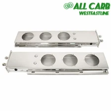 Easy To Install 30" Chrome Mud Flap Hanger 2-1/2" Bolt Spacing For Semi Truck 4"